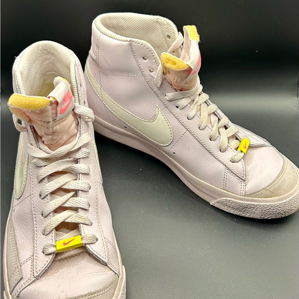 Nike Women's High-Top Sneakers - Cream